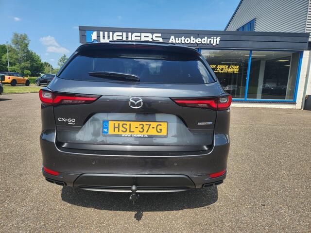 Mazda CX-60 2.5 PHEV Homura Plus, Trekhaak, Panoramadak, Leder, 360 camera,