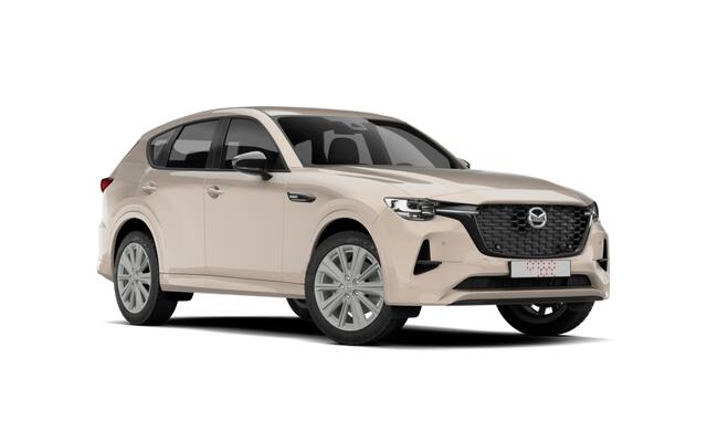 Mazda CX-60 Homura Business Edition | 12,3-inch TFT-kleurendisplay met bediening via centrale HMI Commander, touchscreen (voor Apple CarPlay / Android Auto(TM)) of voice control | 12,3-inch digitale meterset | 20-inch lichtmetalen velgen, Black