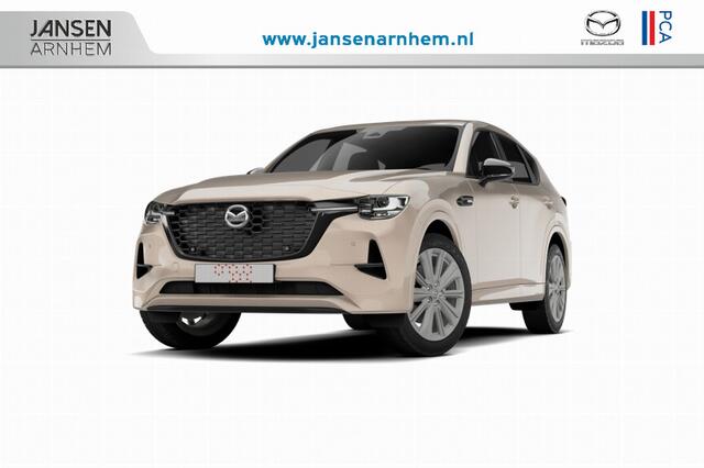 Mazda CX-60 Homura Business Edition | 12,3-inch TFT-kleurendisplay met bediening via centrale HMI Commander, touchscreen (voor Apple CarPlay / Android Auto(TM)) of voice control | 12,3-inch digitale meterset | 20-inch lichtmetalen velgen, Black