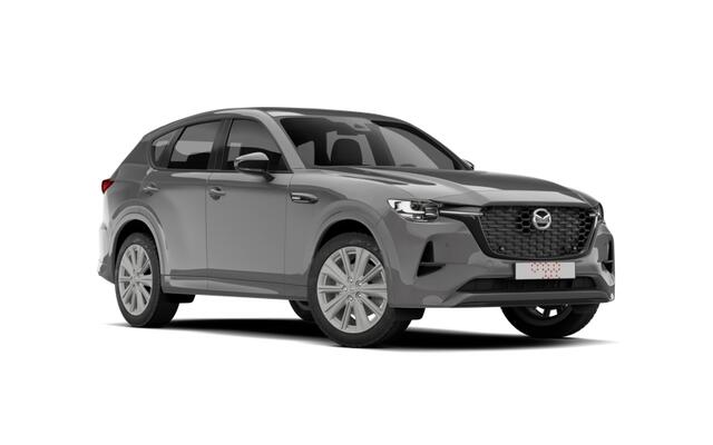 Mazda CX-60 Homura Business Edition | 12,3-inch TFT-kleurendisplay met bediening via centrale HMI Commander, touchscreen (voor Apple CarPlay / Android Auto(TM)) of voice control | 12,3-inch digitale meterset | 20-inch lichtmetalen velgen, Black