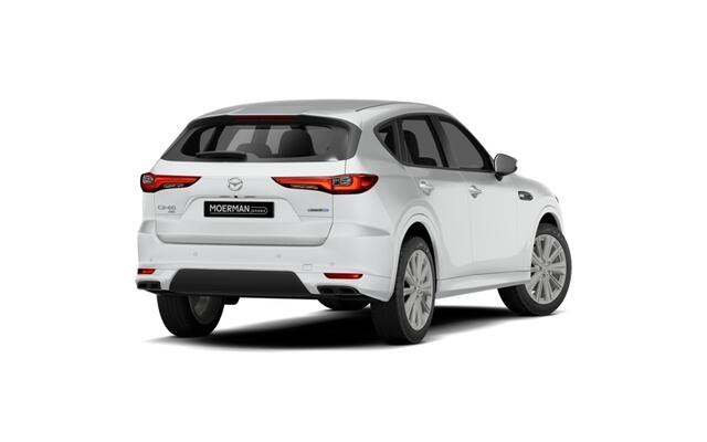 Mazda CX-60 Homura Plus | 12,3-inch TFT-kleurendisplay met bediening via centrale HMI Commander, touchscreen (voor Apple CarPlay / Android Auto(TM)) of voice control | 12,3-inch digitale meterset | 20-inch lichtmetalen velgen, Black