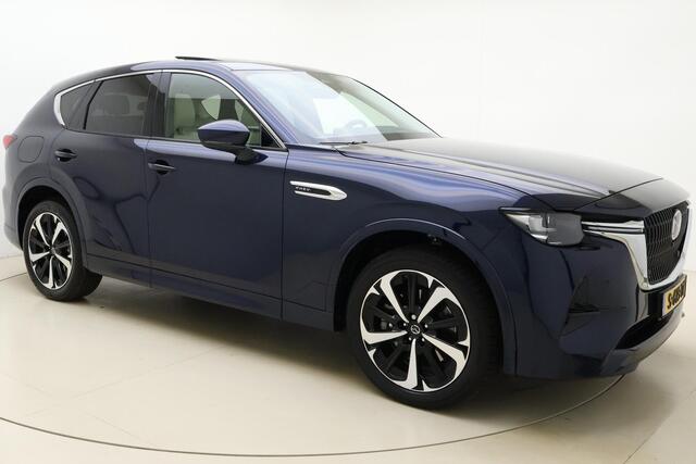 Mazda CX-60 2.5 e-SkyActiv PHEV Takumi 8-Traps Automaat | Panoramadak | Leer | 360 camera | Adaptive cruise | Navigatie | Stoel- stuurverwarming |Elektrische achterklep | Keyless | 20"LMV