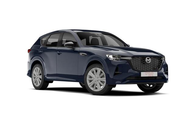 Mazda CX-60 Homura Plus - Zwart Nappa Leder | 12,3-inch TFT-kleurendisplay met bediening via centrale HMI Commander, touchscreen (voor Apple CarPlay / Android Auto(TM)) of voice control | 12,3-inch digitale meterset | 20-inch lichtmetalen velgen, Black