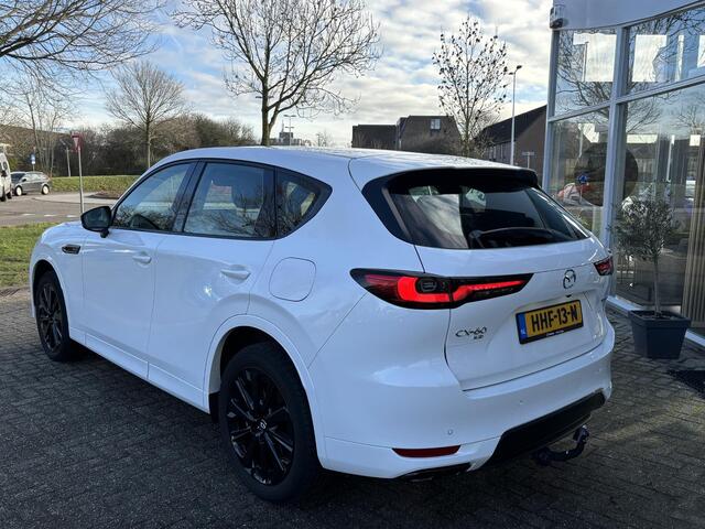 Mazda CX-60 2.5 e-SkyActiv PHEV Homura NL-Auto, 1e Eig.,Trekhaak, Navigatie, Apple Carplay / Android Auto,A. Rij-Camera, Cruise control ad. Leer, Head-up, Stoelverw.+ geheugen, Stuurverw.