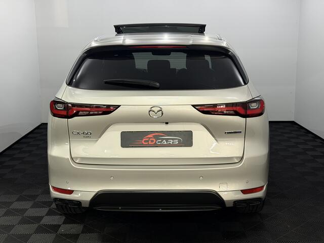 Mazda CX-60 2.5 e-SkyActiv PHEV Homura Plus Panoramadak, Leder, 360 Camera, Head-up display, Memory stoelen, Bose geluidsysteem, Keyless start, Virtual desk