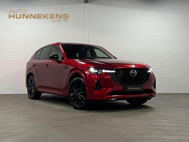 Mazda CX-60 2.5 e-SkyActiv PHEV Homura Plus Open dak | Adapt. Cruise | Stoelventilatie | Stuur-/Stoelverwarming | 360 camera | Head-up | Carplay | Bose sound | Memory