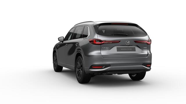 Mazda CX-80 Homura Plus - Tan Nappa Leder Captain Seat Pack | 12,3-inch TFT-kleurendisplay met bediening via centrale HMI Commander, touchscreen (voor Apple CarPlay / Android Auto(TM)) of voice control | 12,3-inch digitale meterset | 20-inch lichtmetalen velgen, Blac