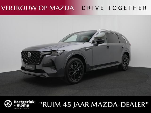 Mazda CX-80 2.5 E-SKYACTIV PHEV Homura Plus 4WD automaat 6p. | Tan lederen interieur | voorraad voordeel | direct leverbaar