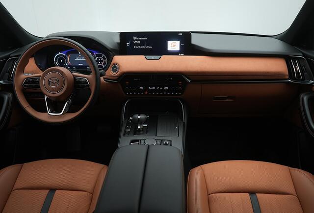 Mazda CX-80 2.5 E-SKYACTIV PHEV Homura Plus 4WD automaat 6p. | Tan lederen interieur | voorraad voordeel | direct leverbaar
