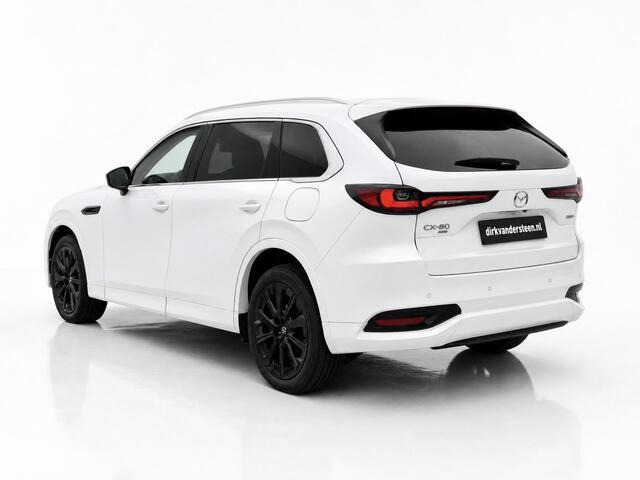 Mazda CX-80 2.5 e-SkyActiv PHEV Homura Plus 7 persoons | BOSE geluidsinstallatie | Head-Up Display | Panoramadak | 360 Camera | Stoelventilatie | Stoelverwarming voor en achter 7 persoons