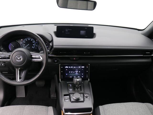 Mazda MX-30 e-SkyActiv R-EV 170 Exclusive-line AUTOMAAT / Plug-in-Hybride / 1ste Eigenaar / Historie aanwezig / HUD Display / Adaptieve Cruise Control / All seasonbanden / Navigatie / Stoel & Stuurwiel verwarming / Full Option /
