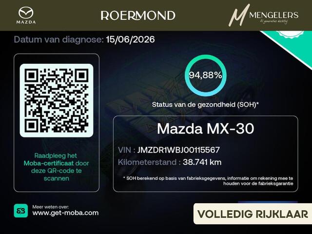 Mazda MX-30 e-SkyActiv 145 Comfort 36 kWh | NL-Auto | SOH 94% |