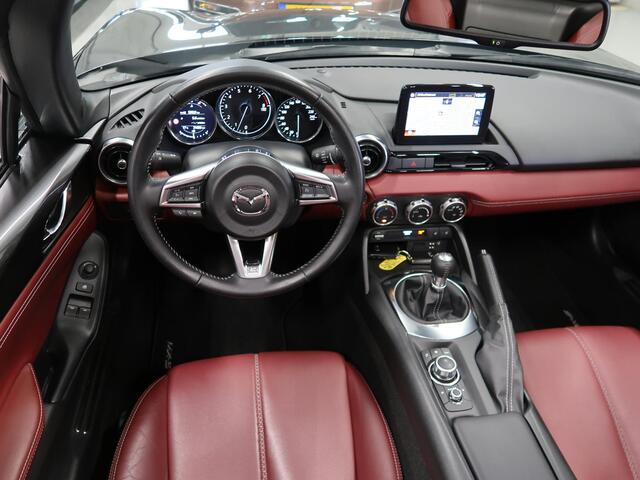 Mazda MX-5 RF 1.5 SkyActiv G Edition 100 BOSE Leder Navi Matrix-LED App connect Stoelverwarming Camera DAB Cruise control PDC Dealer onderhouden Keyless
