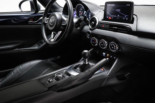 Mazda MX-5 1.5 SkyActiv-G 132 GT-M | DEEP CRYSTAL BLUE | LEDER | STOELVERWARMING | DAB | APPLE / ANDROID | 17"