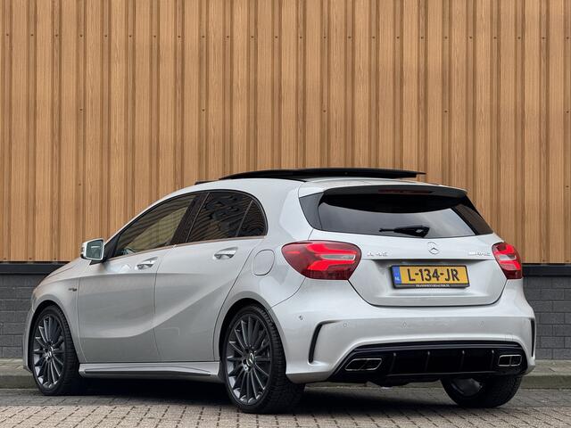 Mercedes-Benz A-KLASSE AMG 45 4MATIC | Cruise Control | Panoramadak | Achteruitrijcamera | Stoelverwarming | Parkeersensoren | Navigatie | Stop&Go |