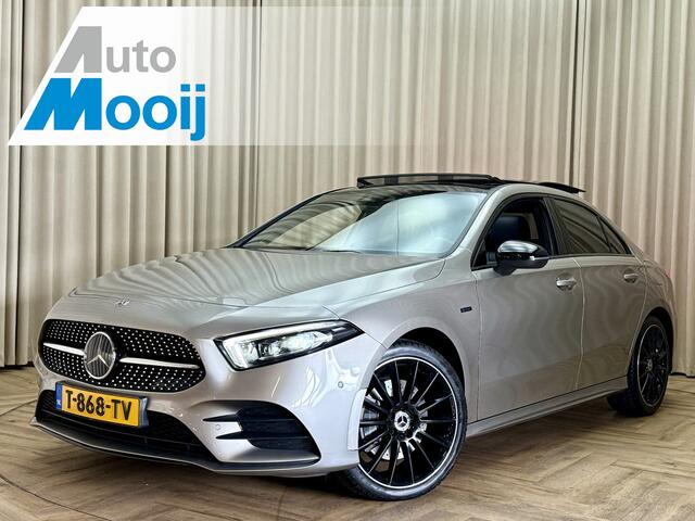 Mercedes-Benz A-KLASSE 250 e *AMG* Panoramadak / Burmester / Ambient / Adapt. Cruise / Memory / LED / Leder / Camera / Navigatie / 18'' LMV