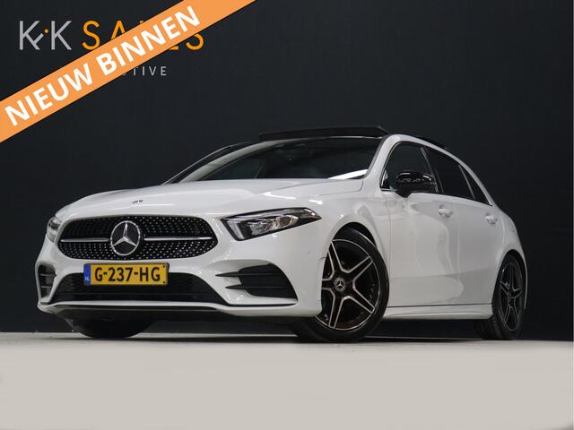 Mercedes-Benz A-KLASSE 160 AMG Sport [SCHUIFKANTELDAK, CAMERA, PDC V+A, APPLE CARPLAY, ANDROID AUTO, CRUISE CONTROL, NAVIGATIE, AIRCONDITIONING, AMG PAKKET, NIEUWSTAAT]