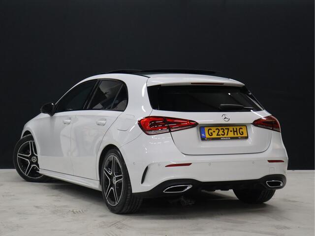 Mercedes-Benz A-KLASSE 160 AMG Sport [SCHUIFKANTELDAK, CAMERA, PDC V+A, APPLE CARPLAY, ANDROID AUTO, CRUISE CONTROL, NAVIGATIE, AIRCONDITIONING, AMG PAKKET, NIEUWSTAAT]
