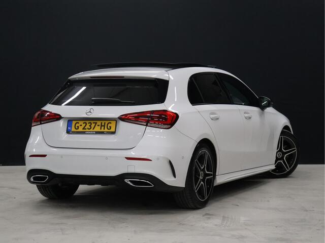 Mercedes-Benz A-KLASSE 160 AMG Sport [SCHUIFKANTELDAK, CAMERA, PDC V+A, APPLE CARPLAY, ANDROID AUTO, CRUISE CONTROL, NAVIGATIE, AIRCONDITIONING, AMG PAKKET, NIEUWSTAAT]