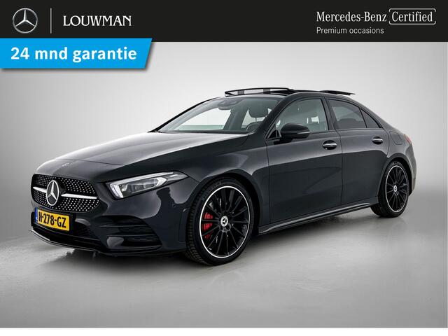 Mercedes-Benz A-KLASSE 220 AMG Limousine Premium Plus | Nightpack | 19 inch Black Multispaaks | Panorama Schuif-kanteldak | Memory Electr. voorstoelen | Sfeerverlichting | Inclusief 24 maanden MB Certified garantie voor Europa.