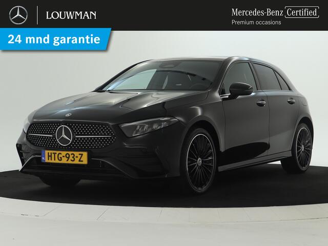 Mercedes-Benz A-KLASSE 250 e AMG Plug-In Hybride | AMG Line Advanced Plus | Night Pakket | Trekhaak | Sfeerverlichting | Stuur en Stoelverwarming | Inclusief 24 maanden MB Certified garantie voor Europa.