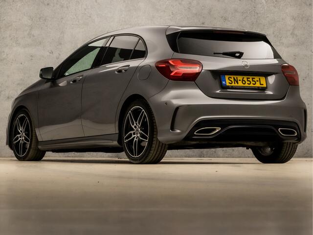 Mercedes-Benz A-KLASSE 160 AMG Sport Automaat (GROOT NAVI, LEDER, GETINT GLAS, DIAMOND GRILL, SPORTSTOELEN, LED KOPLAMPEN, CRUISE, NIEUWE APK, NIEUWSTAAT)