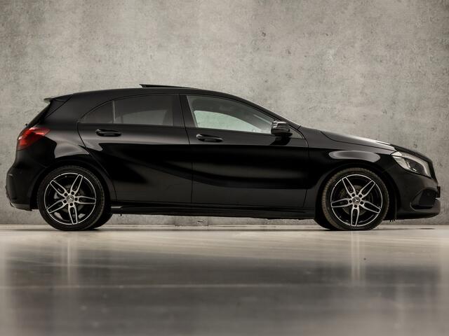 Mercedes-Benz A-KLASSE 200 AMG Sport 157Pk Automaat (SCHUIFDAK, NAVIGATIE, MEMORY SEATS, LEDER/ALCANTARA, STOELVERWARMING, RODE GORDELS, HARMAN/KARDON, ADAPTIVE CRUISE, CLIMATE, GETINT GLAS, NIEUWSTAAT)