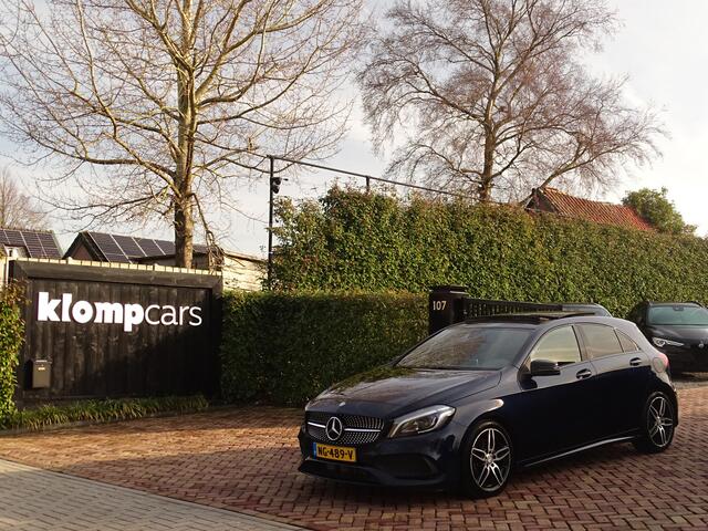 Mercedes-Benz A-KLASSE 180 AMG-Line | Scuifdak| Or.NL-auto-NAP | Automaat | Uniek! Canvasiet Blu