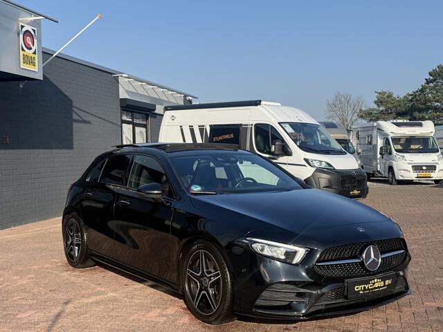 Mercedes-Benz A-KLASSE 200 AMG-Line Launch Edition Premium automaat pano navi climate tcr cruise ctr leder lmv 18 inch keyless-go dealer OH