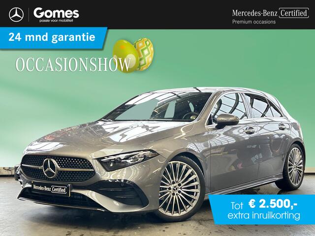 Mercedes-Benz A-KLASSE 180 AMG Line | Panoramadak | MULTIBEAM LED Koplampen | Dodehoekassistent | Advanced Sound System | Apple CarPlay | Android Auto | Augmented Reality voor Navigatie | Donkergetint Glas Achter | Sfeerverlichting | Stoelverwarming