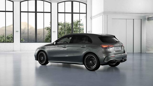 Mercedes-Benz A-KLASSE 250 e Business Solution AMG | AMG Plus Pakket | Night Pakket | Trekhaak | Panoramadak | Burmester Surround Sound | 360° Camera | Head-up Display | Dodehoekassistent | MULTIBEAM LED Koplampen | Elektrisch Verstelbare Stoelen + Memory | Stoelverwarming | Sf