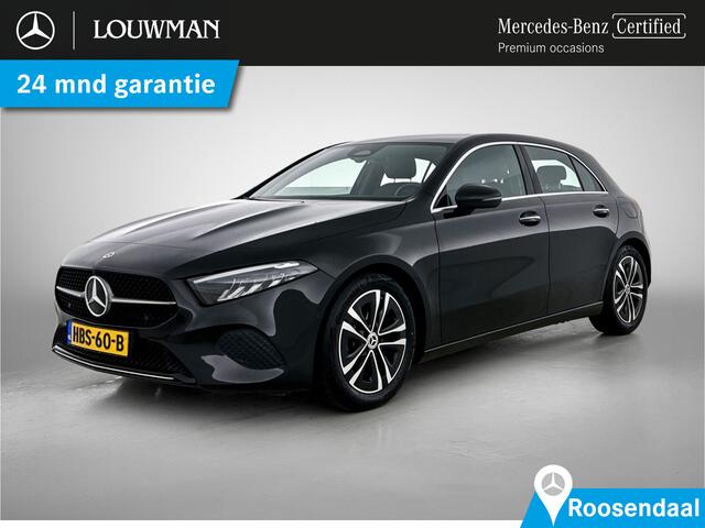 Mercedes-Benz A-KLASSE 180 Progressive | Sfeerverlichting | Stuur- en Stoelverwarming | Keyless Go | Car Play | Parkeerpakket met Camera | Inclusief 24 maanden Mercedes-Benz Certified garantie voor Europa.