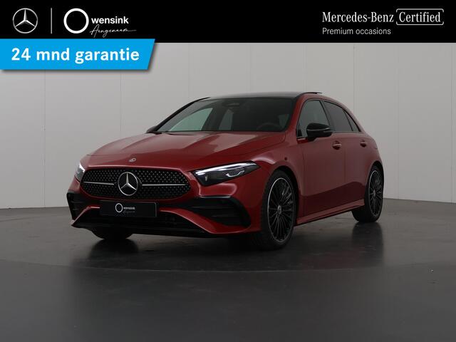 Mercedes-Benz A-KLASSE 180 Business Solution AMG | Night pakket | 19 inch velgen | Panoramadak | Keyless entry | Multibeam led koplampen | Apple carplay/Andorid auto |
