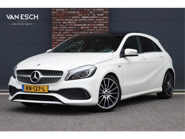 Mercedes-Benz A-KLASSE 180 AMG Line White Art Edition | Panoramadak | Camera | Trekhaak | Apple Carplay | Leder | High Perf. LED | Keyless Start | Regensensor |