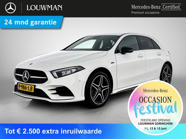 Mercedes-Benz A-KLASSE 250 e Plug In Hybride AMG Line | Stoelverwarming | Cruise Control | Inclusief 24 maanden Mercedes-Benz Certified garantie voor Europa.