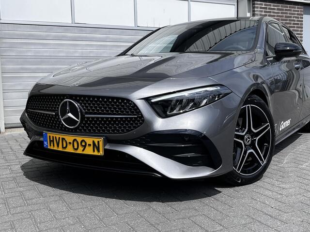Mercedes-Benz A-KLASSE 180 Star Edition AMG | Night Pakket | Apple CarPlay | Android Auto | Sfeerverlichting | Stoelverwarming | Parkeersensoren | Achteruitrijcamera | Elektrisch Inklapbare Buitenspiegels
