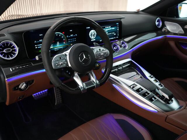 Mercedes-Benz AMG-GT 4-Door Coupe 63S AMG 640pk 4MATIC+ Premium Plus |Org NL|1e lak|dealer onderhouden|schuif/kantel|Burmester|keramisch|track pace|HUD|memory|Carbon exterieur|Carbon interieur|luchtvering|360 camera|21"|