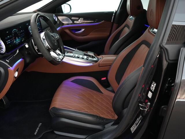 Mercedes-Benz AMG-GT 4-Door Coupe 63S AMG 640pk 4MATIC+ Premium Plus |Org NL|1e lak|dealer onderhouden|schuif/kantel|Burmester|keramisch|track pace|HUD|memory|Carbon exterieur|Carbon interieur|luchtvering|360 camera|21"|