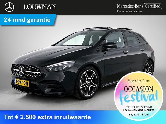 Mercedes-Benz B-KLASSE 180 Business Solution AMG AMG Line | Night Pakket | Panorama Schuif-Kanteldak | Memory voorstoelen | Achteruitrijcamers. Inclusief 24 maanden MB Certified garantie voor Europa.