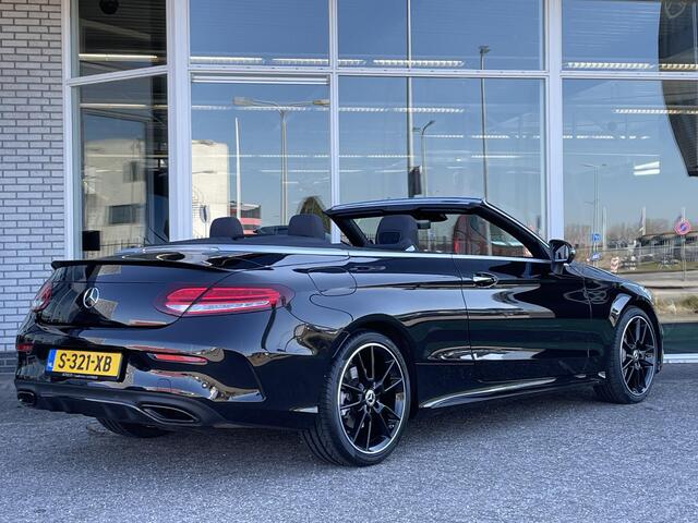 Mercedes-Benz C-KLASSE Cabrio 180 AMG | Premium Plus | Night Pakket | 360° Camera | Burmester | Memorystoelen Verwarmd | Sfeerverlichting
