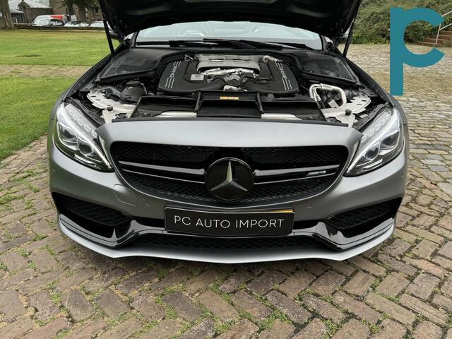 Mercedes-Benz C-KLASSE Coupé AMG 63 S Edition 1 Ceramic AMG Performance Seat Pano Burmester Selenietgrijs Magno