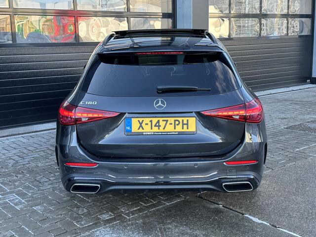 Mercedes-Benz C-KLASSE Estate 180 AMG Line | Nightpakket | Panoramadak | Achteruitrijcamera | Memorystoelen verwarmd | Sfeerverlichting | Burmester | Showmodel SALE