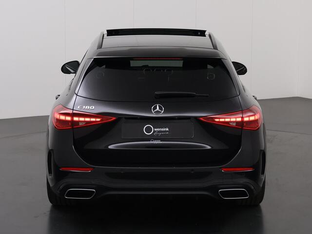 Mercedes-Benz C-KLASSE Estate 180 AMG Night | Panoramadak | 19 inch lichtmetalen velgen | Massage stoelen | Memory pakket | Night Pakket | Sfeerverlichting |