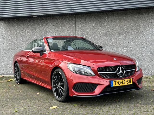 Mercedes-Benz C-KLASSE Cabrio 200 AMG Comand | 360 Gr Camera | LED | Night | Alcantara Stuur | Stoelverwarming | Designo Hyacintrood | PRACHTIG!!