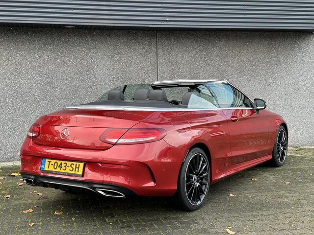 Mercedes-Benz C-KLASSE Cabrio 200 AMG Comand | 360 Gr Camera | LED | Night | Alcantara Stuur | Stoelverwarming | Designo Hyacintrood | PRACHTIG!!