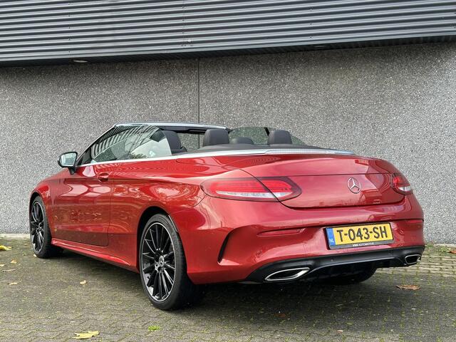 Mercedes-Benz C-KLASSE Cabrio 200 AMG Comand | 360 Gr Camera | LED | Night | Alcantara Stuur | Stoelverwarming | Designo Hyacintrood | PRACHTIG!!