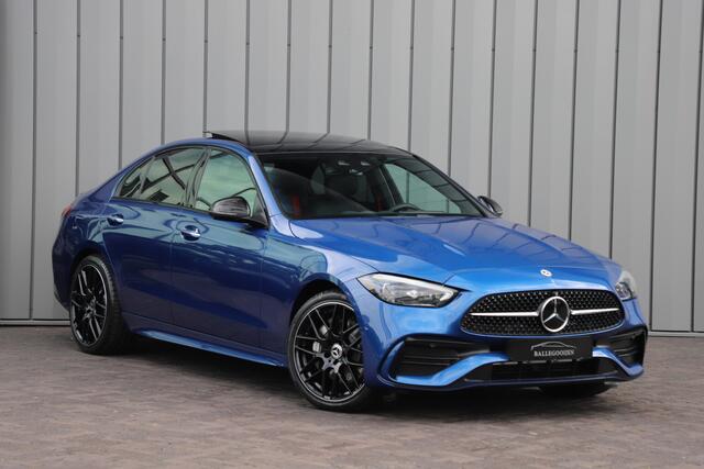 Mercedes-Benz C-KLASSE 400e AMG 4-Matic | 381PK | Pano | Keyles-go | Head-up | Sfeerverlichting | Burmester | Memory | Stuurwielverwarming | Distronic | 2022.