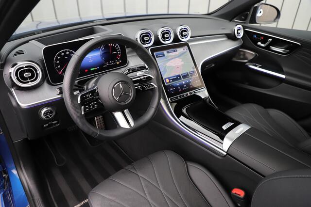 Mercedes-Benz C-KLASSE 400e AMG 4-Matic | 381PK | Pano | Keyles-go | Head-up | Sfeerverlichting | Burmester | Memory | Stuurwielverwarming | Distronic | 2022.