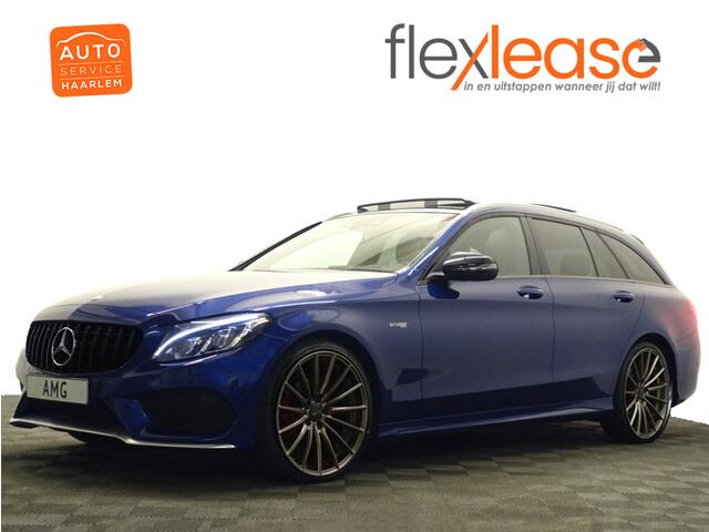 Mercedes-Benz C-KLASSE Estate 43 AMG 410pk Night Ed Aut- Panodak, Sport Uitlaat, Stand kachel, Camera, Ambient light