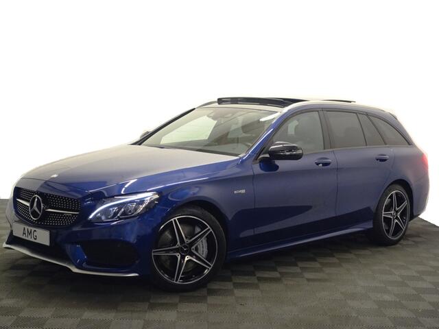 Mercedes-Benz C-KLASSE Estate 43 AMG 410pk Night Ed Aut- Panodak, Sport Uitlaat, Stand kachel, Camera, Ambient light